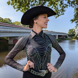 Bling Chandelier - Western Show Shirts - Women&#39;s Horse Show Clothing