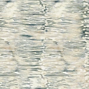 Patchworkstoff Islandbatik 6/1165 Sticks n Stones in creme mit petrol aus Baumwolle zum Nähen und Patchwork immagine 1