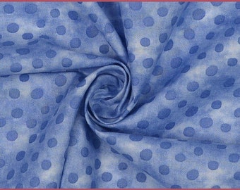 Patchworkstoff Basic Coton Ton in Ton Parrot Blue Baumwollstoff Patchwork Nähen Quilting Meterware