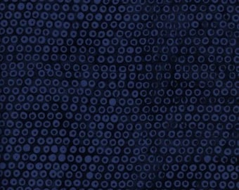 Patchwork- Batikstoff Foundations von Kathy Engle Farbe: Navy für Patchwork, Quilten und Nähen