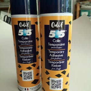 Sprühkleber für Textil 505 von Odif 500ml Sprühflasche um die drei Lagen eines Quilts zu stabilisieren