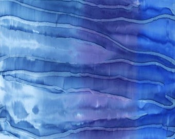 Batikstoff Patchworkstoff Color Crush Batiks von Moda in blau zum Nähen Quilten Patchwork