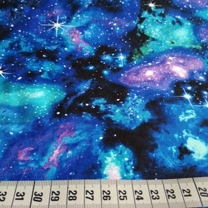 Patchworkstoff Galaxy Space aus reiner Baumwolle mit Himmel und Sternen zum Nähen und Quilten image 6