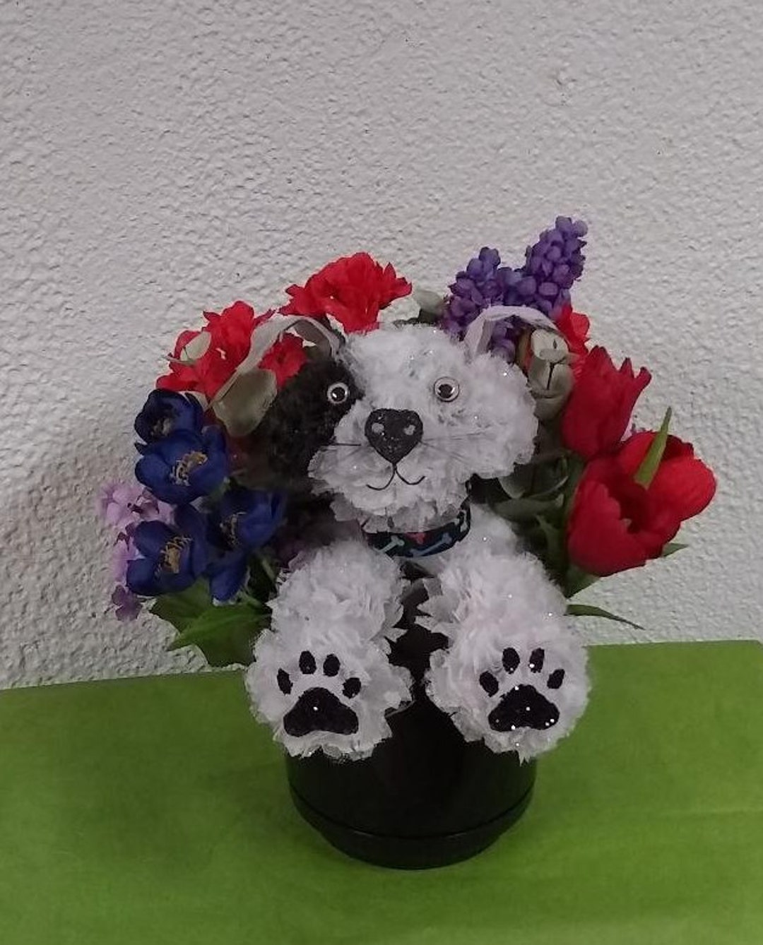 Mothers Day Scented Carnation Flower Dog Arrangement Etsy