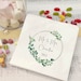 Personalised wedding sweet bags/Candy cart favour bags/wedding sweet bags/green watercolour leaves/silver frame design/wedding favour gifts 