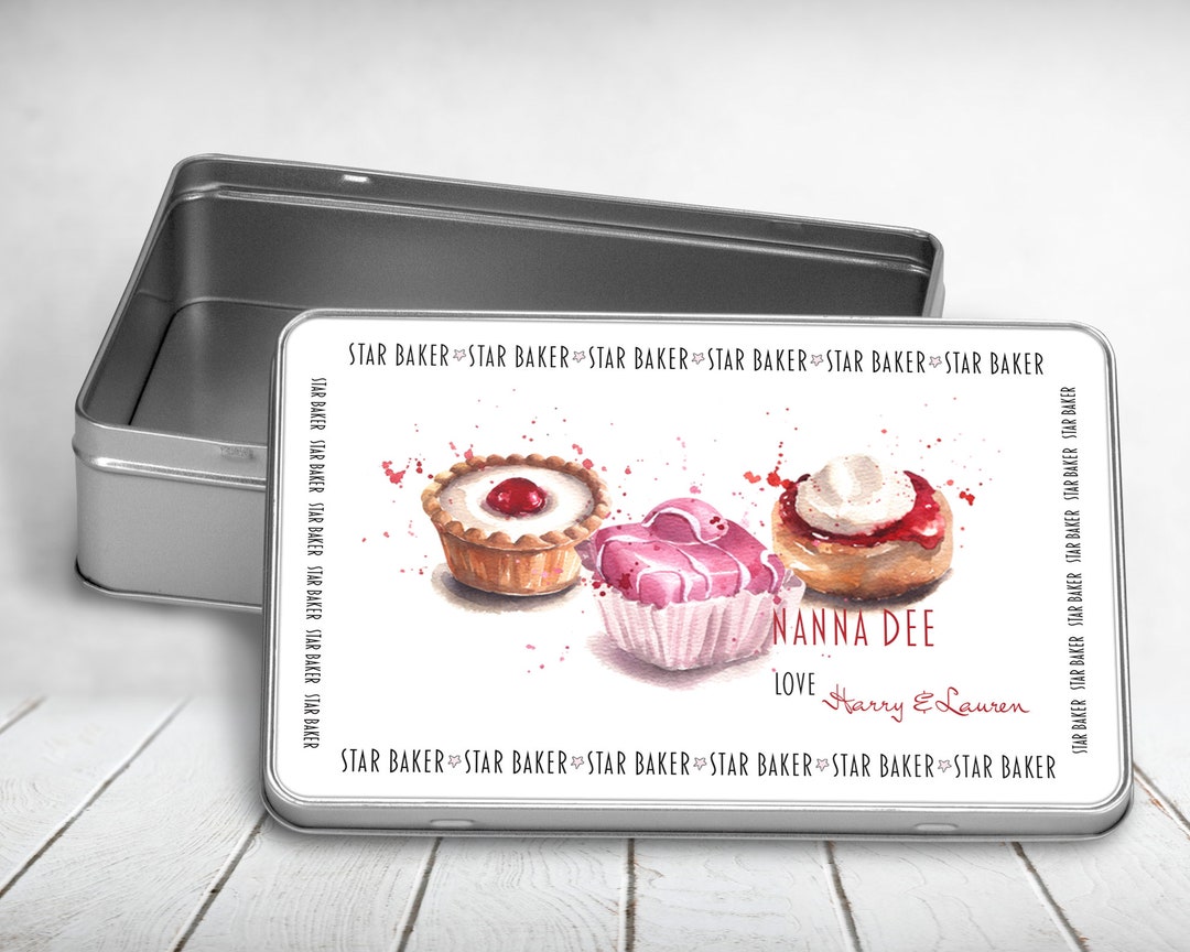 Personalised Cake Storage Tin/storage Tin/personalised Kitchen Gift