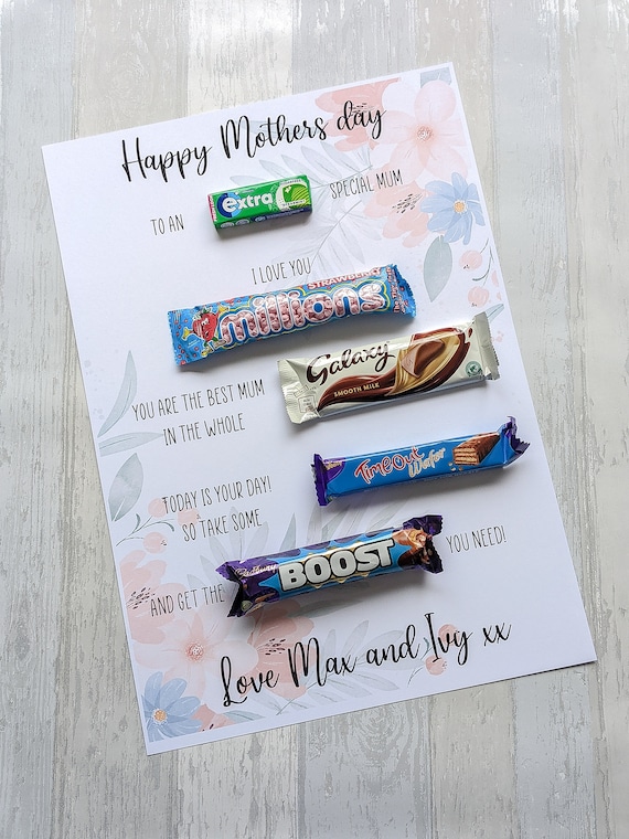 Personalised Mum Chocolate Board Chocolate Story Board Mum Birthday Gift  Mothers Day Gift Mummy Gifts Mam/gran/nan Gift 