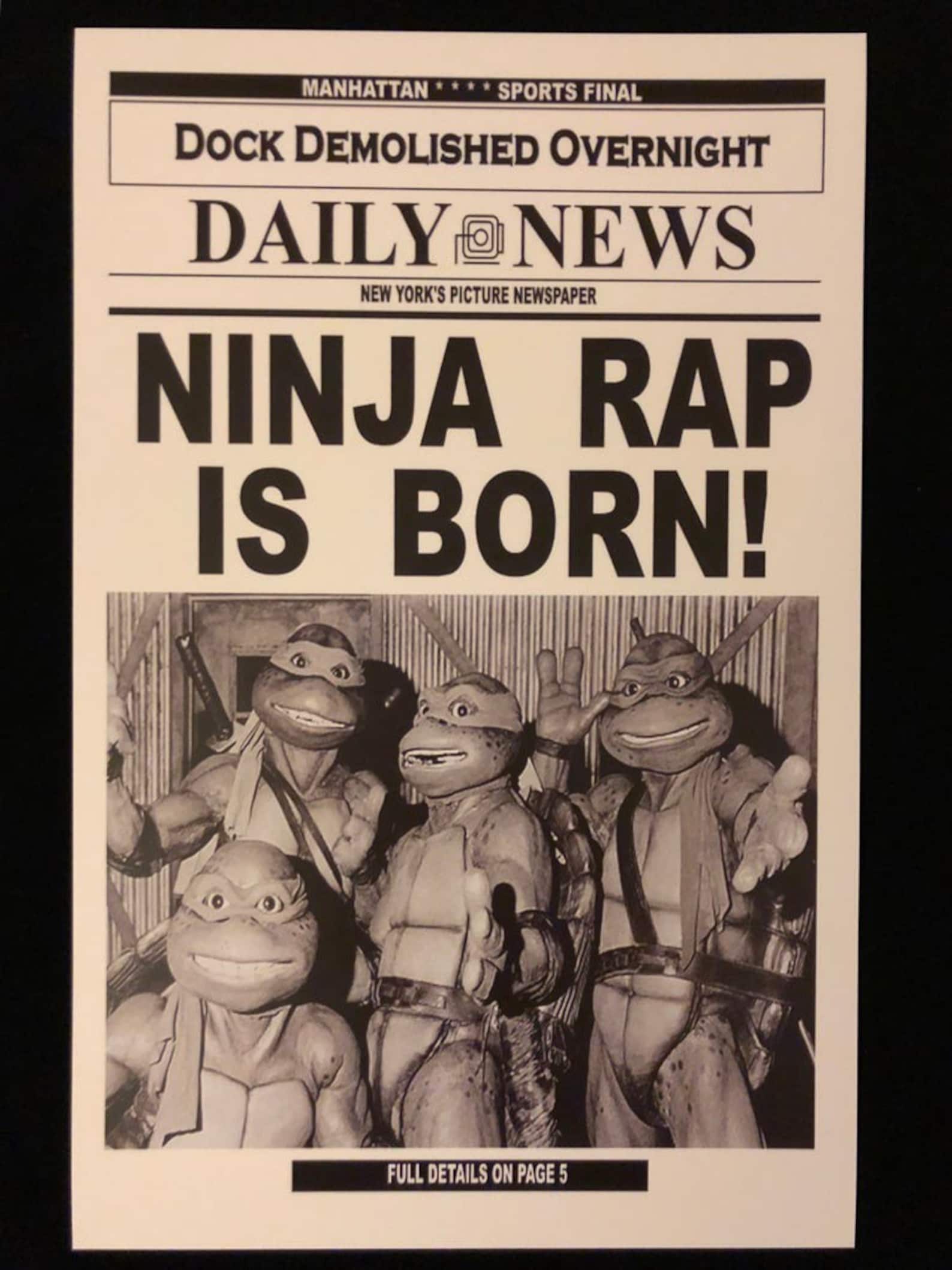 11x17 TMNT Ninja Rap High Quality Movie Print Poster Teenage | Etsy