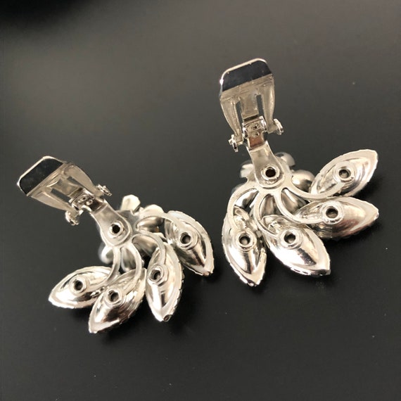 Glamor bridal clip earrings Fantastically beautif… - image 4
