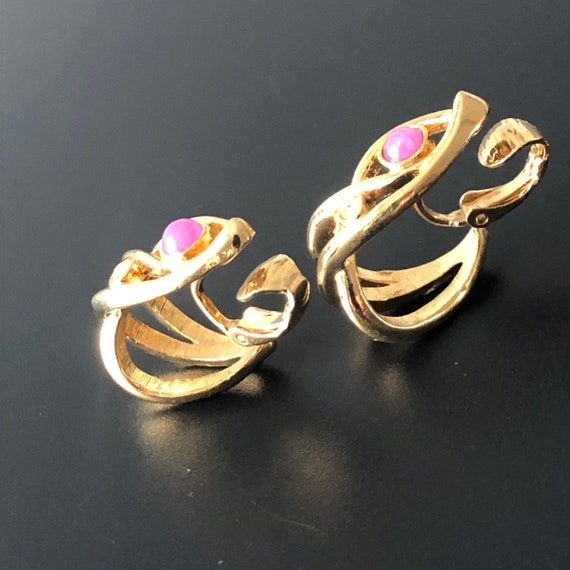 Glass Beads Rhinestone Earrings Elegant and Beaut… - image 7