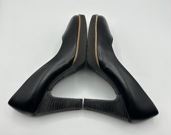 Paul Green Pumps schwarze echt Leder Vintage Hi-heels, sehr gute Qualität