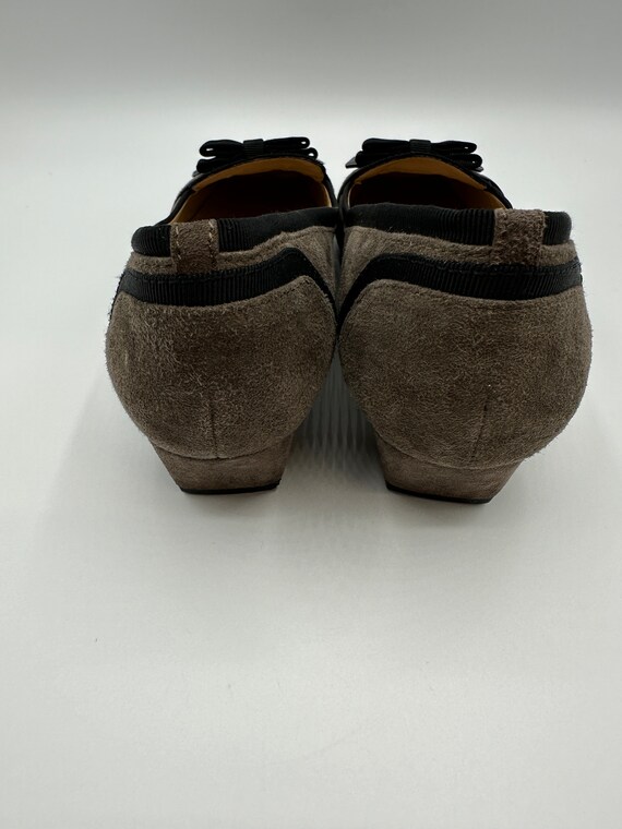 Italy Leder Schuhe LUCIANO BARACHINI graue Wildle… - image 5