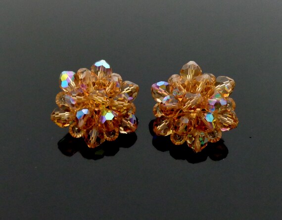 SARAH COVENTRY Sparkling Clear Rhinestone Earrings Item K # 3318