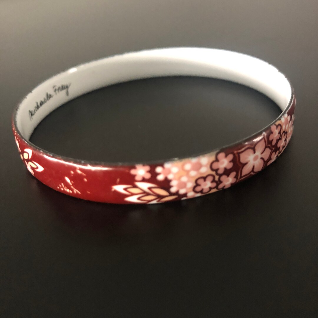 ミカエラフレイ　　バングル　ブレスレット MICHAELA FREY サイン入りエナメルバングル - Etsy 日本