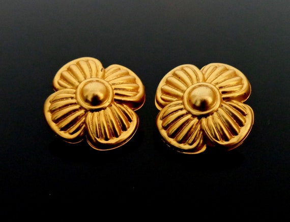 Wunderschöne Ohr Clips Ohrclips Ohrringe Jugendstil Art Deco silber farben 2 cm