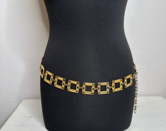 Vintage jewelry belt metal belt ladies belt hip belt wonderful, wearable design back Etruscan style!! 180 grams