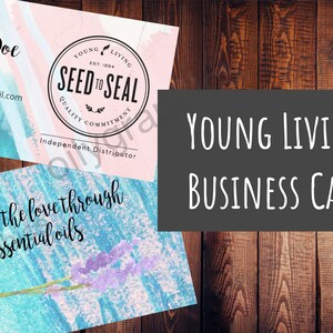 Giovani che vivono Business Card - acquerello personalizzato