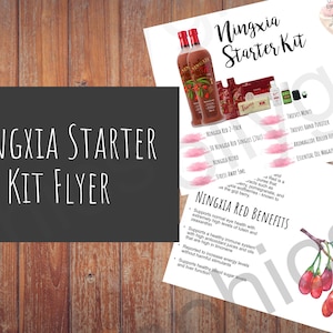 NIngxia Premium Starter Kit Flyer - Compliant Personalized Young Living 4x6