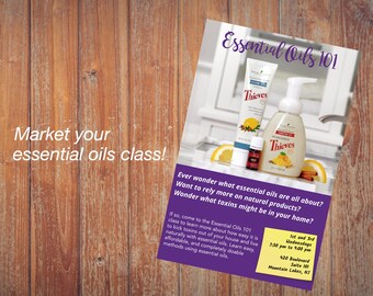 Young Living Essential Oils Class Flyer - Personalized, Thieves Kit