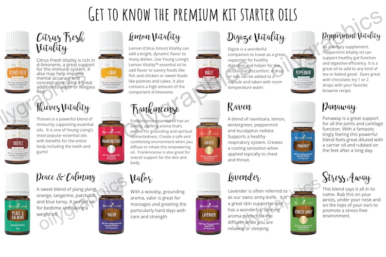 2019 Young Living Premium Starter Kit Flyer Compliant, Personalized Young Living Flyer 4x6 image 3