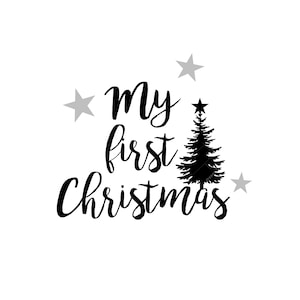 Natale termoadesivo personalizzato, Il mio primo Natale, Regalo di Natale