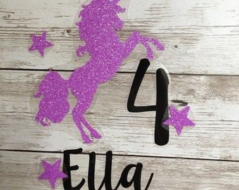 Iron-on picture unicorn small, iron-on picture birthday, unicorn to iron on