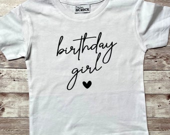 Geburtstagsshirt birthday girl, Shirt Geburtstag