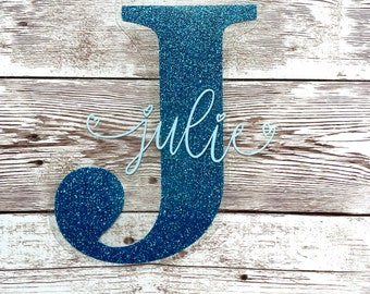 Iron-on initials, name, birthday, number, desired letter, personalized