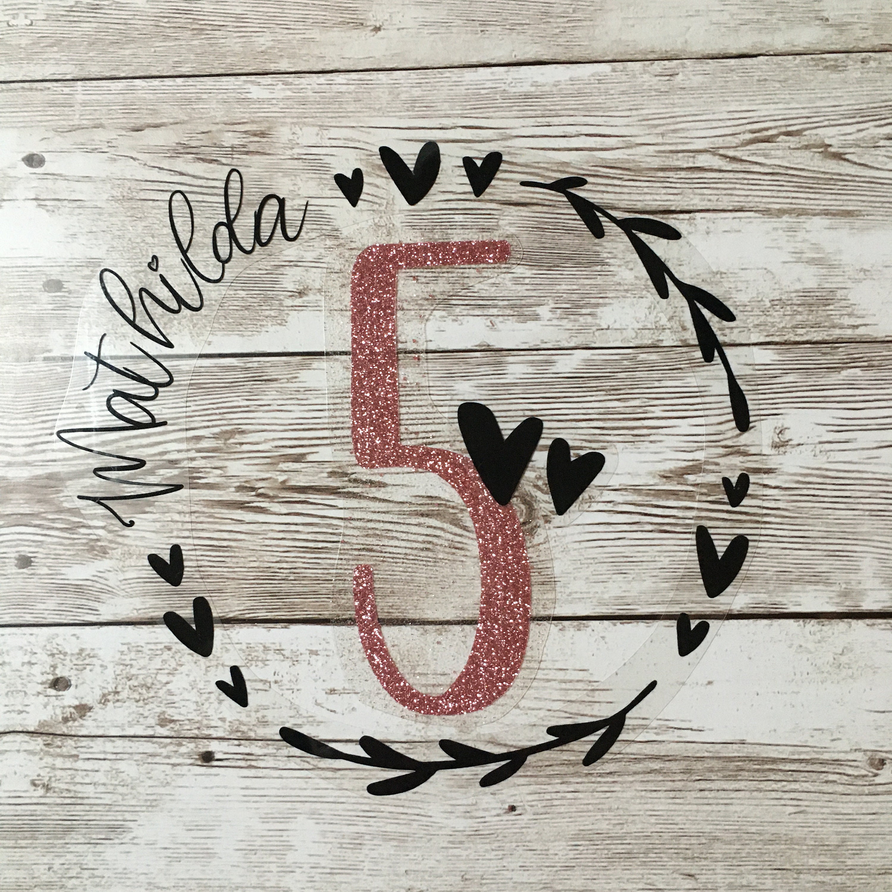 Bügelbild Geburtstag Kranz Wunschtext Bügelapplikation Etsy