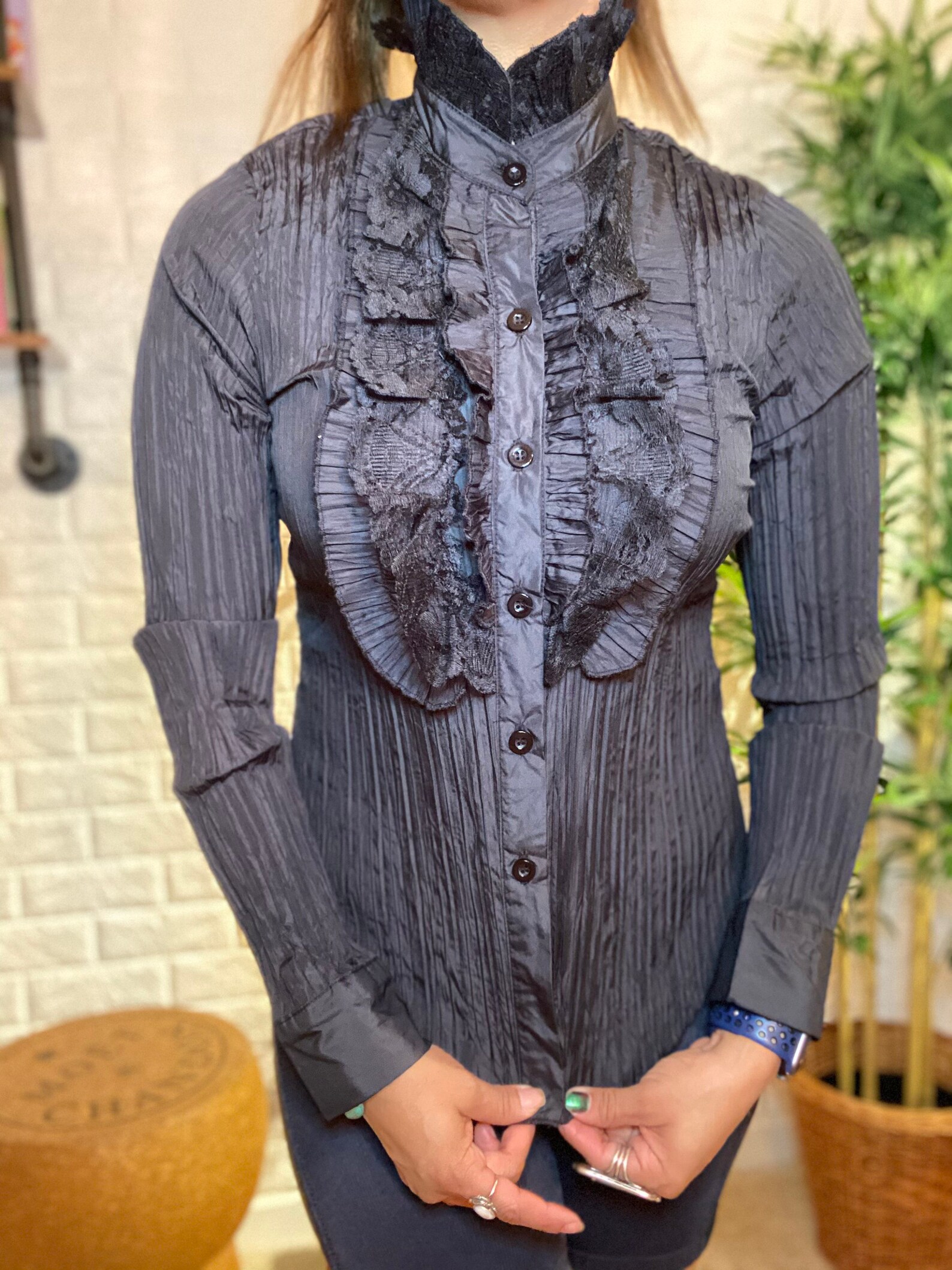 victorian collar top