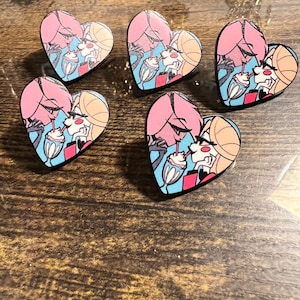Vaggie Blushed【Hazbin Hotel】Kawaii | Heart Pin | Affection | Lover