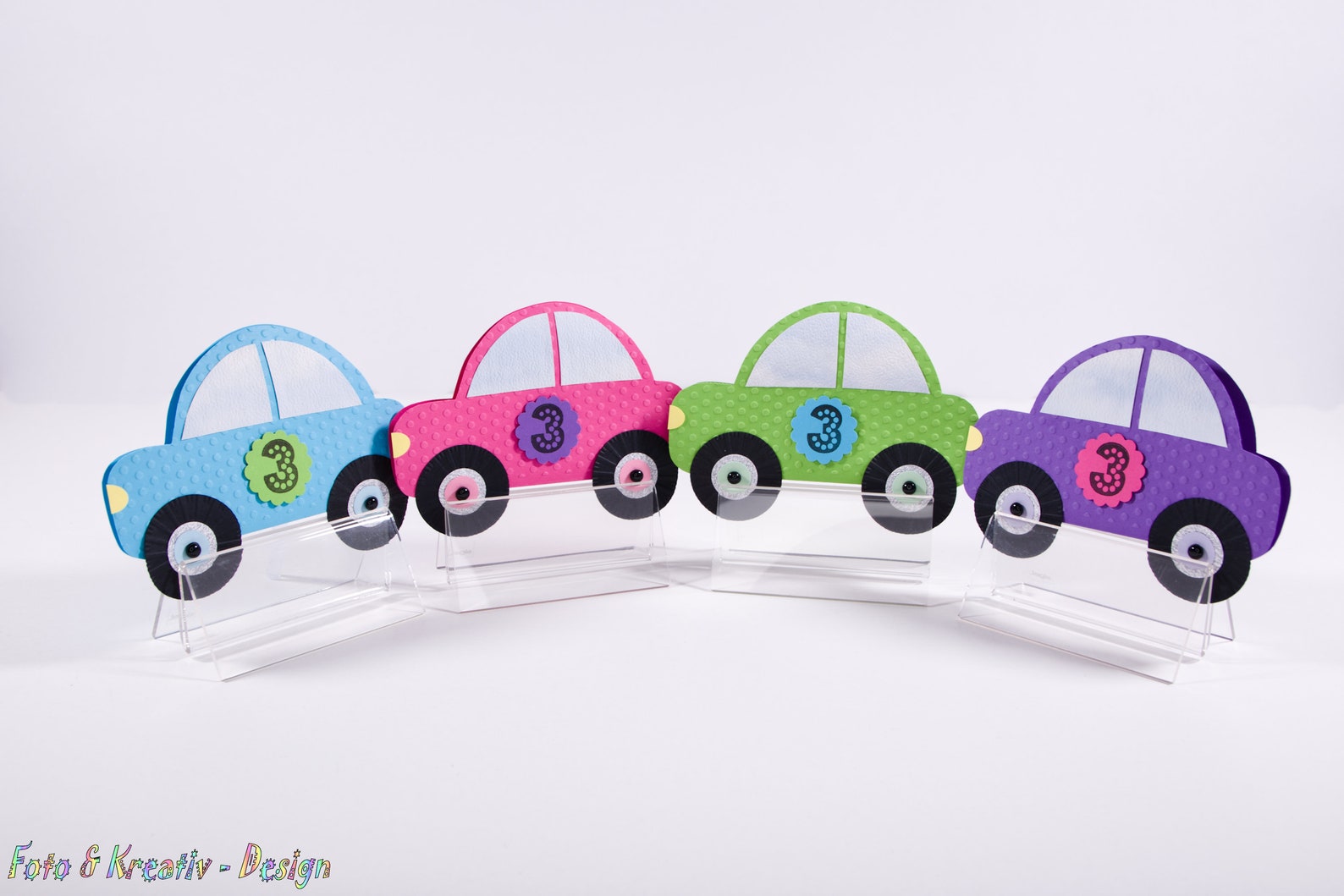 6 Einladungskarten Für 5. Kindergeburtstag – Rennauto-Design, A6, UV-lackiert, In Deutschland Produziert