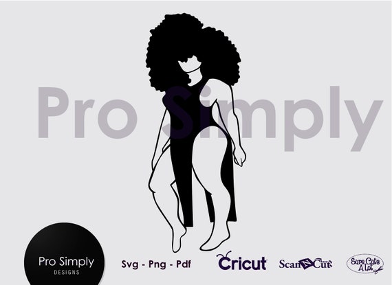 Download Afro beautifull curvy girl SVG PNG PDF File t-shirt | Etsy