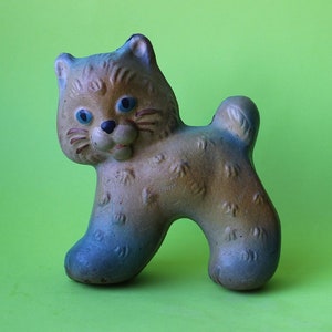 Very rare soviet rubber toy cat, soviet rubber toy, vintage toy, USSR toy, cat, USSR cat, soviet cat, rubber cat, retro cat.