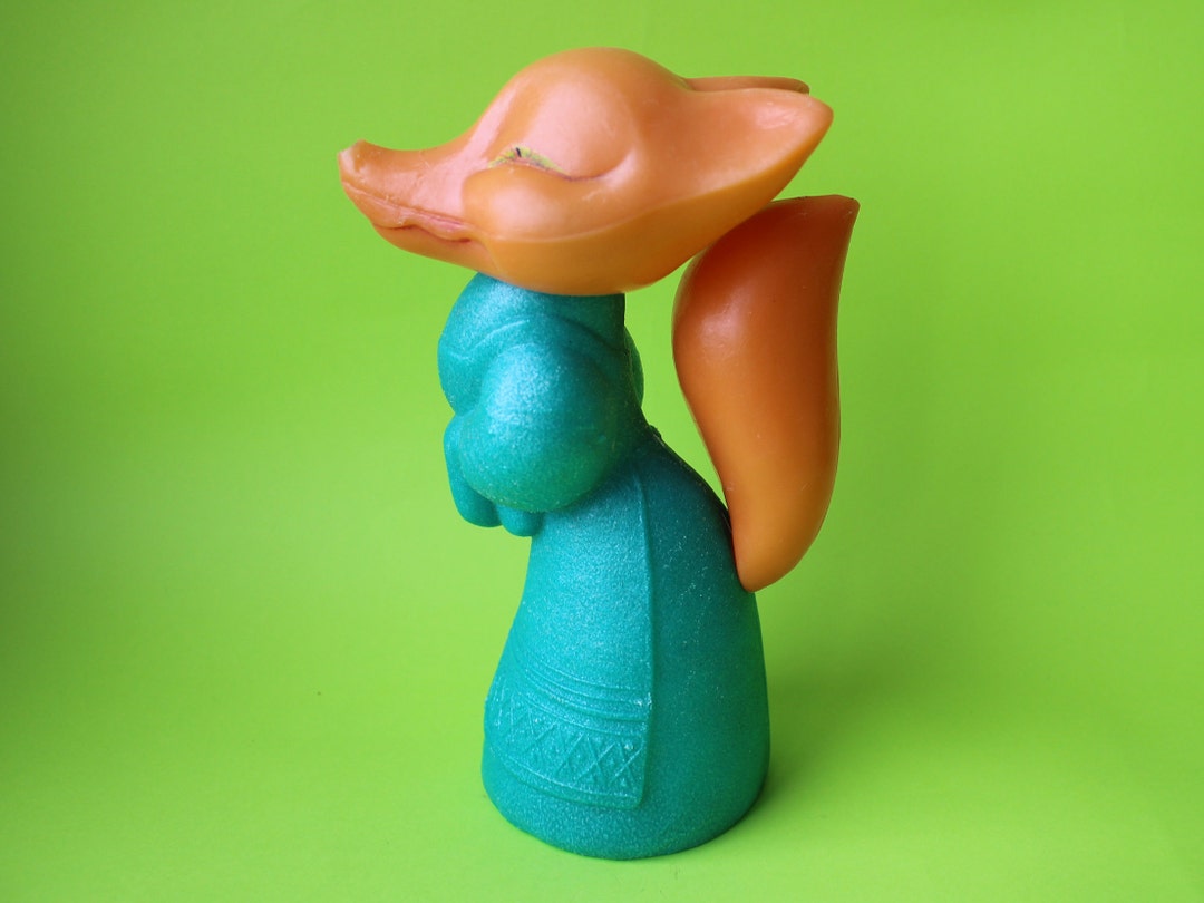 Soviet Plastic Toy Vintage Toy USSR Toy Fox USSR Fox Etsy