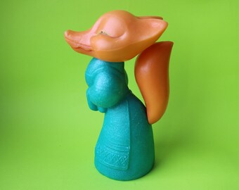 ソ連のヴィンテージゴム製ハリネズミのおもちゃ、きしむ音のするソ連