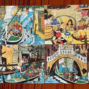 GDR puzzles, Germany puzzles, vintage puzzles, DDR puzzles, retro puzzles, antique puzzles, Abrafaxe puzzle, vintage mosaic, Abrafaxe mosaic