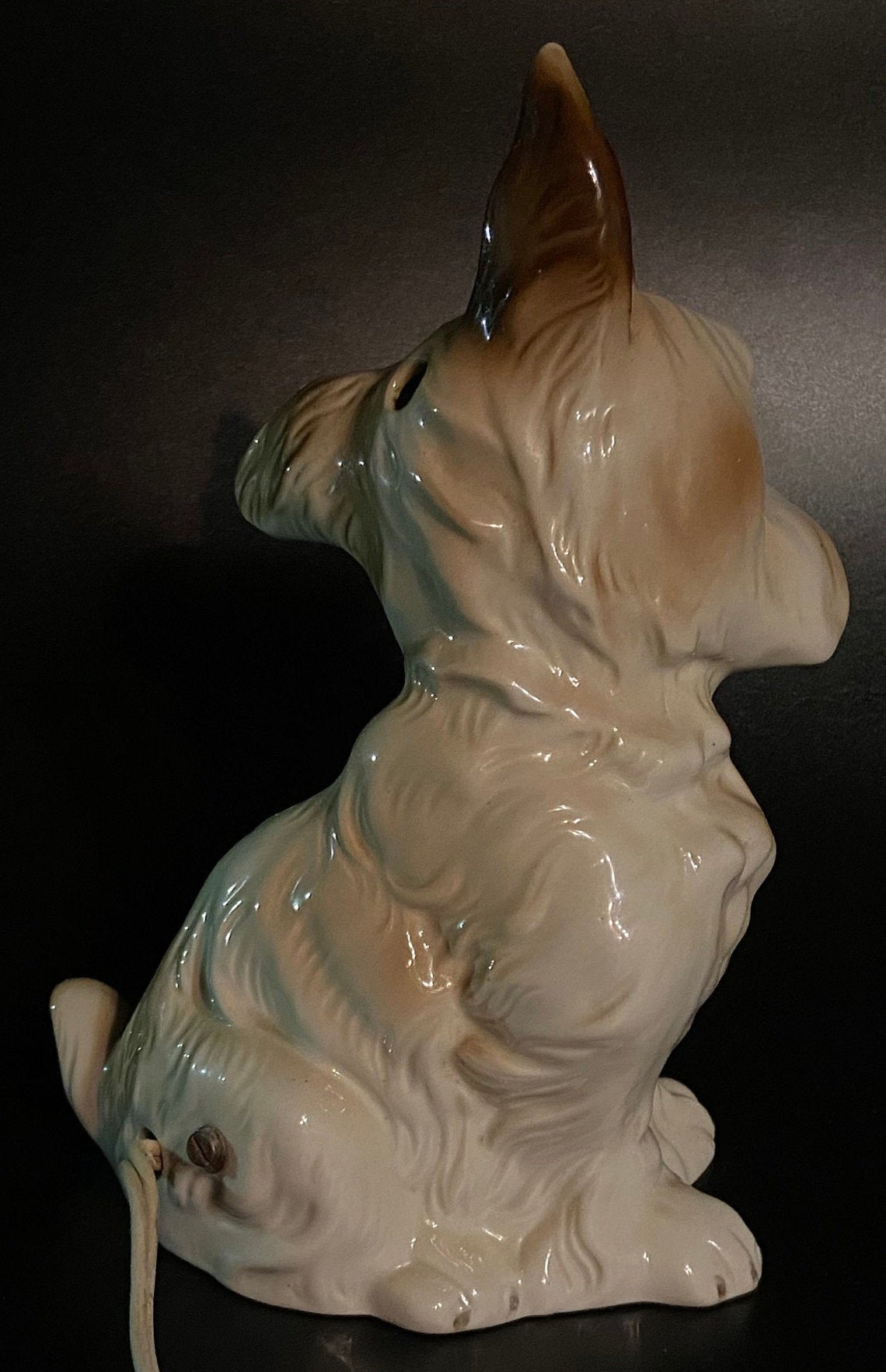 Sehr seltene Ddr Keramik Nachtlicht Hund Vintage Porzellan Etsy