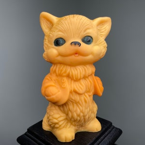 Soviet rubber toy, vintage toy, USSR toy, cat, USSR cat, soviet cat, rubber cat, soviet rubber cat, retro cat, vintage soviet rubber cat.