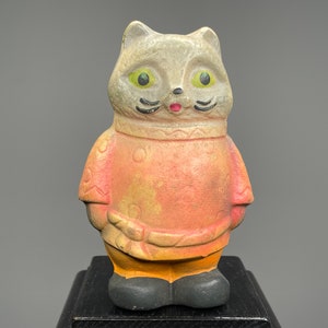 Very rare soviet rubber toy cat, soviet rubber toy, vintage toy, USSR toy, cat, USSR cat, soviet cat, rubber cat, retro cat.