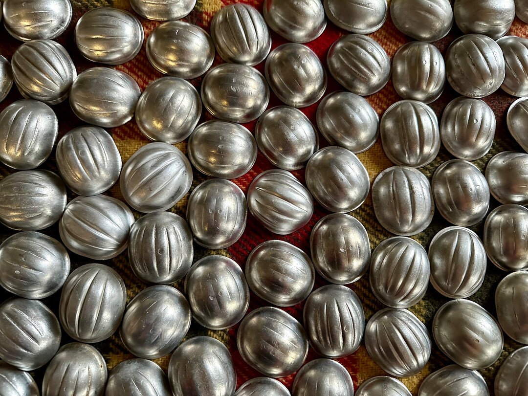 100 Nut Molds, Vintage Nut Cookies Maker, Soviet Metal Cookie Press