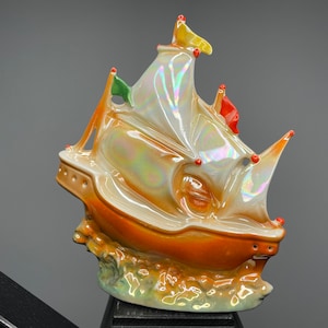 Unique gdr ceramic night light, vintage porcelain lamp, retro porcelain light, TV lamp ship, perfume lamp ship.