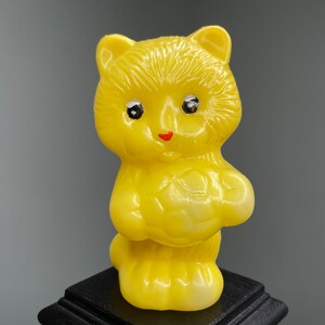 Soviet plastic toy, vintage toy, USSR toy, soviet orange cat, plastic orange cat, soviet plastic cat, retro doll, animal, plastic animal.