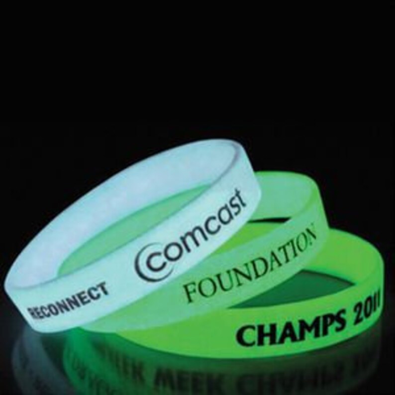 100 Custom Imprinted Rubber Silicone Wristbands Made Eco friendly Silicone bracelets custom logo custom text