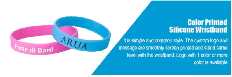 100 Custom Imprinted Rubber Silicone Wristbands Made Eco friendly Silicone bracelets custom logo custom text