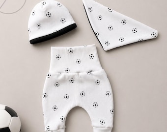 Baby Set Pumphose Halstuch Mütze Fußball WM