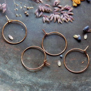 Messing Creolen 30mm Kreise Ohrringe Ohrhänger Loops Kreolen Ringe