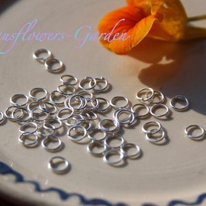 Binderinge 6mm Ösen silberfarben Verbinder Biegeringe Verbinder 40//100 Stück