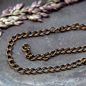 Gliederkette Bronzefarben 5mmx3mm Halskette vintagestil Kabelkette Kette Material 1 Meter Bild 2