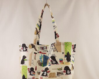 Stoffbeutel „Maulwurf“ - große Stofftasche (37 x 28 cm)